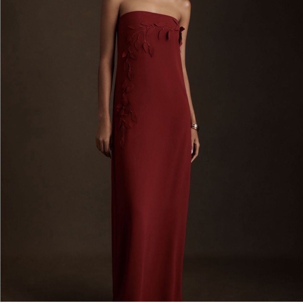 Sachin & Babi Margaux Strapless Taffeta Embellished Column Gown New With Tag 16